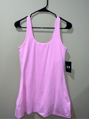 Under Armour Women’s Motion Dress in Pink with Built in Bra & Shorts